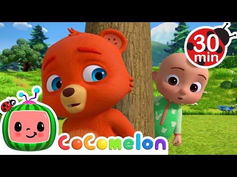 Animal Hide and Seek! | JJ's Animal Time | Animals for Kids | Sing Along | Learn about Animals