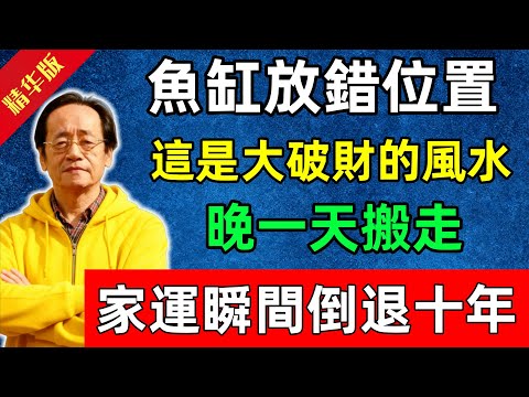 倪海廈：家裏魚缸放錯位置？這是大破財的風水！晚一天搬走，家運瞬間倒退十年！#佛陀#佛法 #佛教 #修行 #智慧 #因果#佛學知識 #佛學智慧#风水 #风水玄学