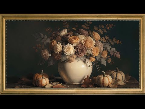 Autumn Grace-Vintage Flora Art Frame TV | Fall Screensaver With Frame