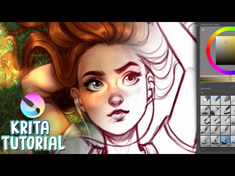 HOW TO PAINT IN KRITA 🎨✨ (Digital Art Tutorial 2020)