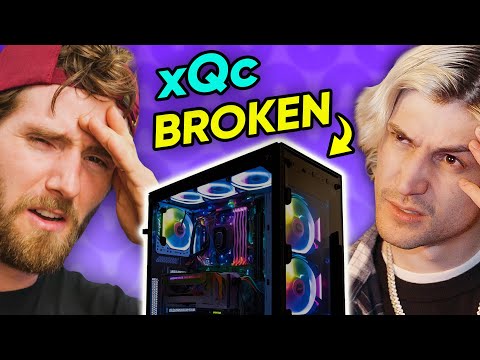 xQc Broke his Computer AGAIN... so I Got on a Plane