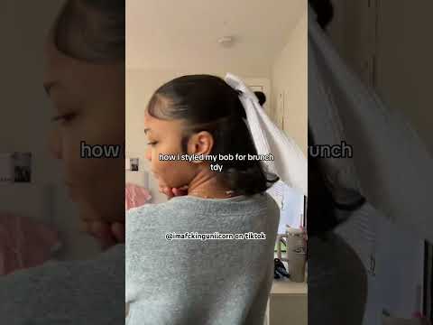 BOB HAIRSTYLE🦄 FOLLOW MY TIKTOK & SUBSCRIBE FOR MORE🦄