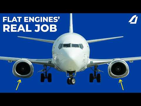 What The 737's Flat Bottom Engines Are Really For
