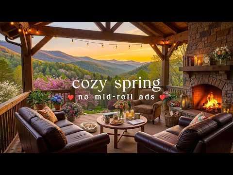 🌼 Cozy Spring Jazz (NO MID-ROLL ADS) – Peaceful Piano Ambience for Relaxation & Focus