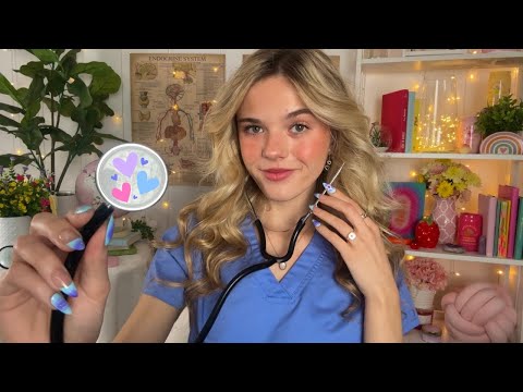 ASMR School Nurse Roleplay ✏️🩺🦋 (multiple check-ups + personal attention)