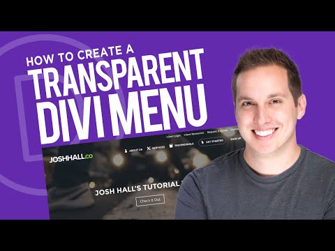 How to Create a Transparent Divi Primary & Secondary Menu