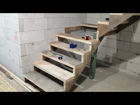 83. DIY Wooden Staircase