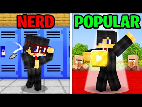 Minecraft, But From NERD to POPULAR...