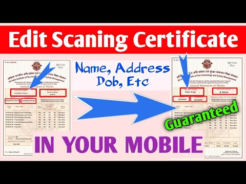 Edit scanned documents and certificate in mobile | document edit kaise kare mobile se |