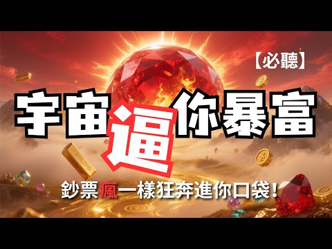 【必聽】宇宙逼你暴富！躲也躲不了，鈔票像瘋了一樣狂奔進你口袋！｜一週內顯化