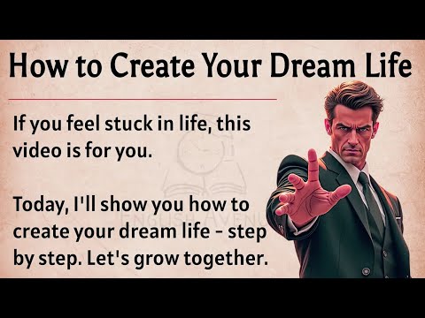 How to Create Your Dream Life ✨️ || Learn English Through Motivational Lesson 🔥 || Graded Reader