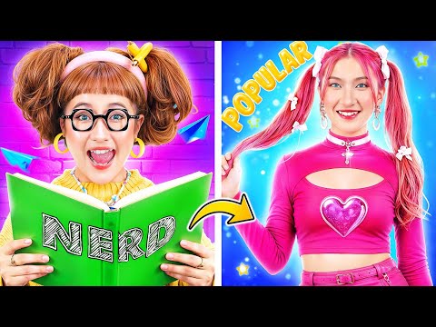 Nerdy Pinky Wants To Become More Beautiful Than Rumi Huntrix To Win The Hot Boy At School!