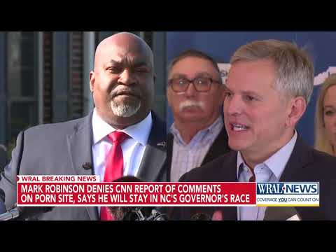 Mark Robinson denies CNN report of lewd comments, says he will stay in NC's governor's race