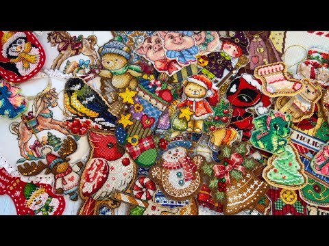 75. Все мои вышитые игрушки и сапожки 💝💫