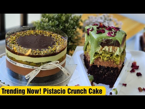 Trending ‼️Pistacio Crunch Cake Ala Contis| Pistacio Cake from Scratch | Bake N Roll