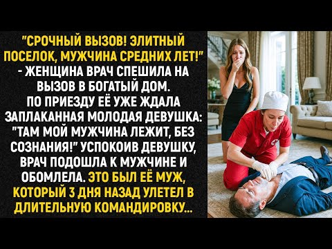 Успокоив девушку, врач подошла к мужчине и обомлела  Это был её муж, который 3 дня назад улетел