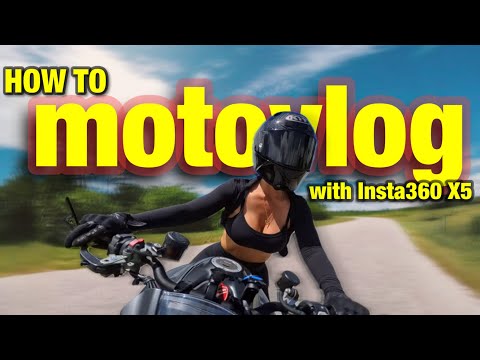 How to MOTO VLOG with the INSTA360 X5 (for BEGINNERS)