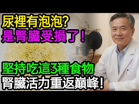 尿裡有泡泡？是腎臟受損了！吃這三種食物，尿泡一掃而空，腎臟活力爆棚、重返巔峰！#洗腎 #尿毒症 #泡沫尿 #蛋白尿 #樂享養生