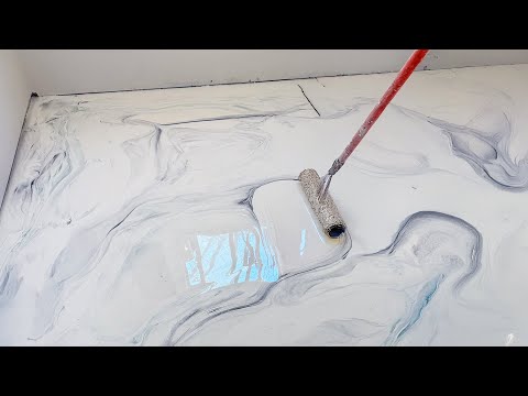 Simple Epoxy Floor | Classic Marble Look