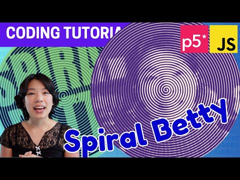 p5.js Coding Tutorial | Spiral Betty