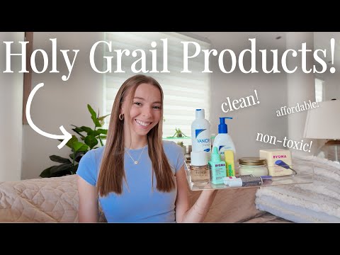 my holy grail non-toxic products! clean skincare products!