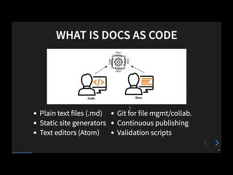 Docs as code tools and workflows presentation