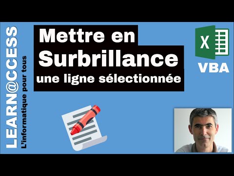 Excel VBA - How to highlight a selected row in a table?