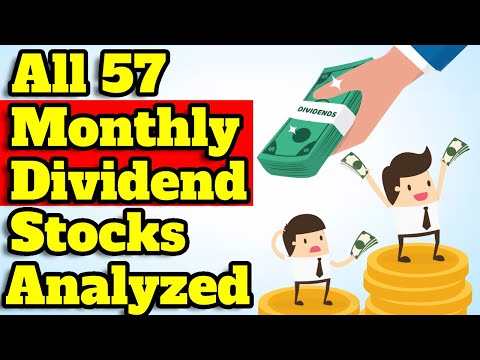 All 57 Monthly Dividend Stocks Analyzed! (Complete List of Monthly Dividend Stocks!)