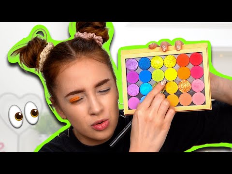 I did my makeup with my EYES CLOSED