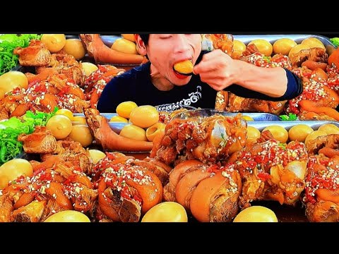 🔥 MUKBANG 10KG BRAISED PORK LEG WITH EGGS & SPICY SEAFOOD SAUCE SO DELICIOUS YOU’LL GET LOST 😋🔥