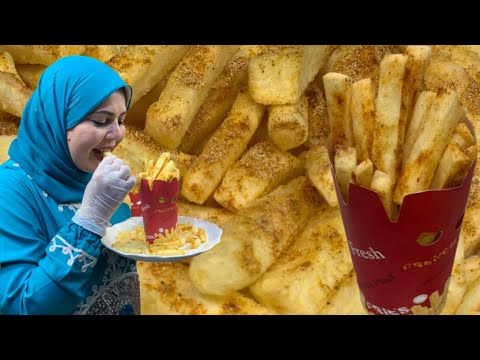 البطاطس المحمره  المقرمشه وسر قرمشتها وتوابلها الجباااااره 😋