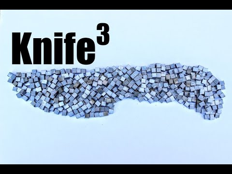 I Forged A Knife From Hundreds Of Tiny Steel Cubes