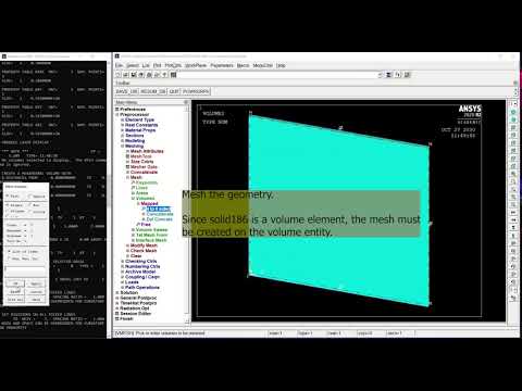 17 Composite Solid Panel APDL