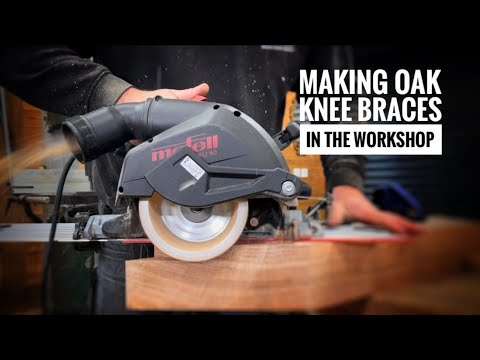 Using BIG TOOLS to Make Oak Knee Braces in the Workshop