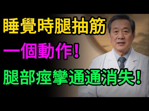 半夜腿抽筋，不是缺鈣，更不是老化！醫師：找出「3大元兇」，才能根除這個夜間惡夢！#腿抽筋 #夜間抽筋 #承山穴 #穴位按摩 #肌少症 #銀髮族 #健康 #失眠#醫師健康日記
