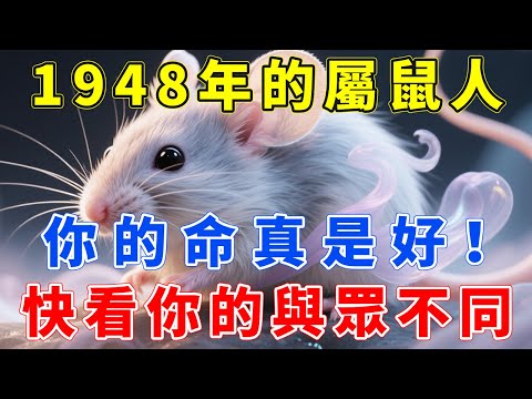 1948年的屬鼠人，你的命真是好！你絕對想不到！這是屬於你自己的運程，快看你的與眾不同！#生肖指南 #生肖鼠 #屬鼠 #生肖鼠運勢 #生肖鼠運程