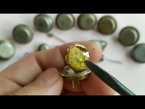 Transistors with internal gold plating #radio components #precious metals #gold #purchase #silver...