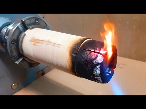 Woodturning - The Goblet of Fire Woodπ₯ !!