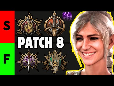 BEST CLASS in PATCH 8 Baldur's Gate 3 Tier List