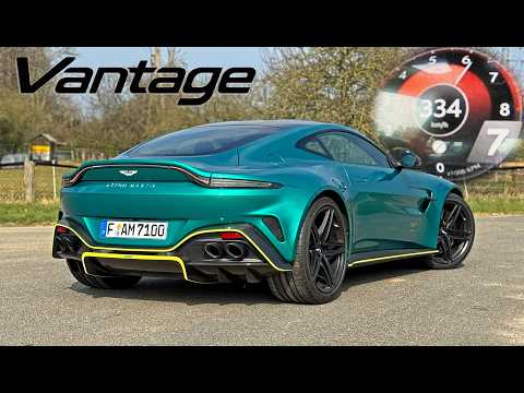 2025 Aston Martin Vantage // 334KM/H REVIEW on AUTOBAHN