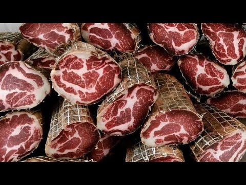 Suvi vrat-Priprema,dimljenje i susenje-ceo proces(Dry neck - Preparation, smoking and drying)