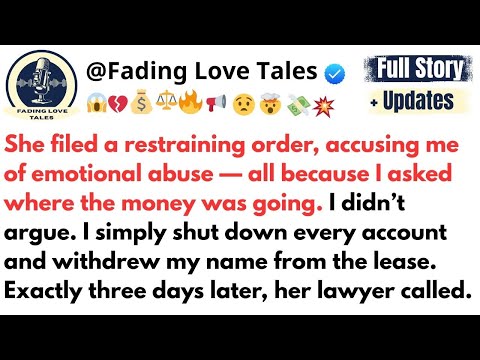 She filed a restraining order, accusing me of emotional abuse — all because I asked where the...