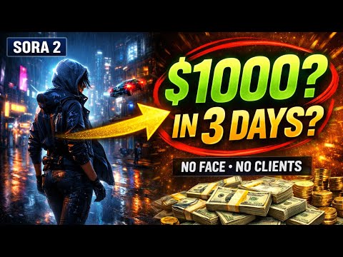 I Turned Sora 2 Videos Into $1,000 in 3 Days (No Face, No Clients)