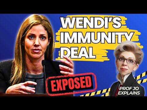 Wendi Adelson's Immunity Deal Exposed! | Prof Jo Explains