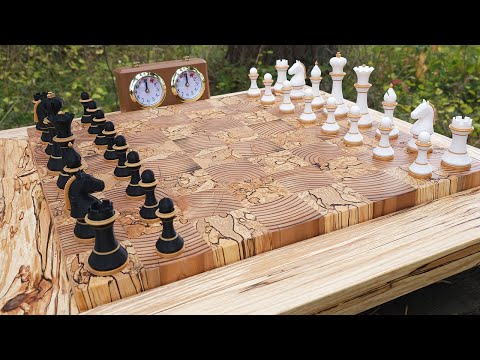 Spalted Wood Chess Board