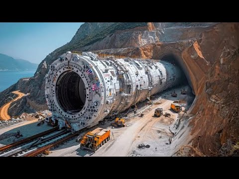 America's secret machine! They drill the mountain in one day!