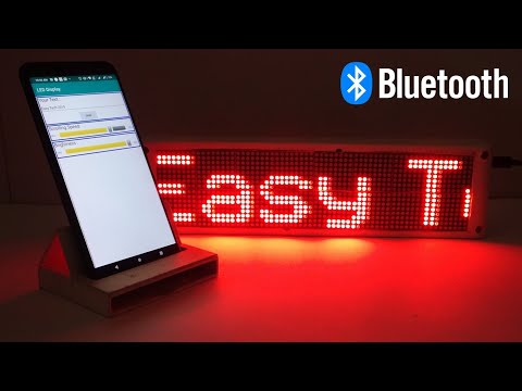 Easy Way to Make Bluetooth Control Scrolling Text Display | 64*16 LED Matrix