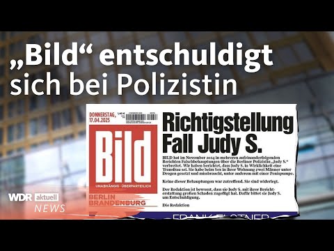 Berliner Polizistin soll Rekordentschädigung von “Bild”-Zeitung bekommen | WDR Aktuelle Stunde