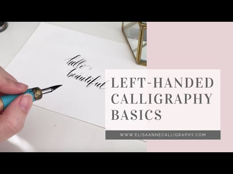 Calligraphy Basics from a Left Handed Calligrapher || 15 Minute Overview