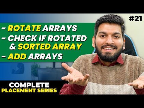Lecture21: Solving LeetCode/CodeStudio Questions [Arrays]